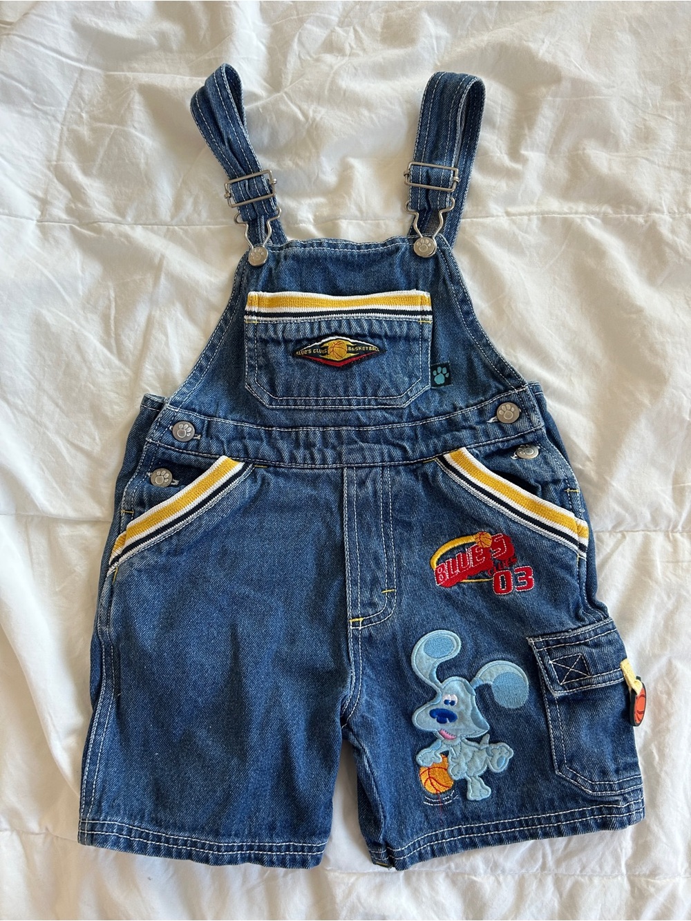 Vintage Blue’s Clues kids denim overalls, size 3t